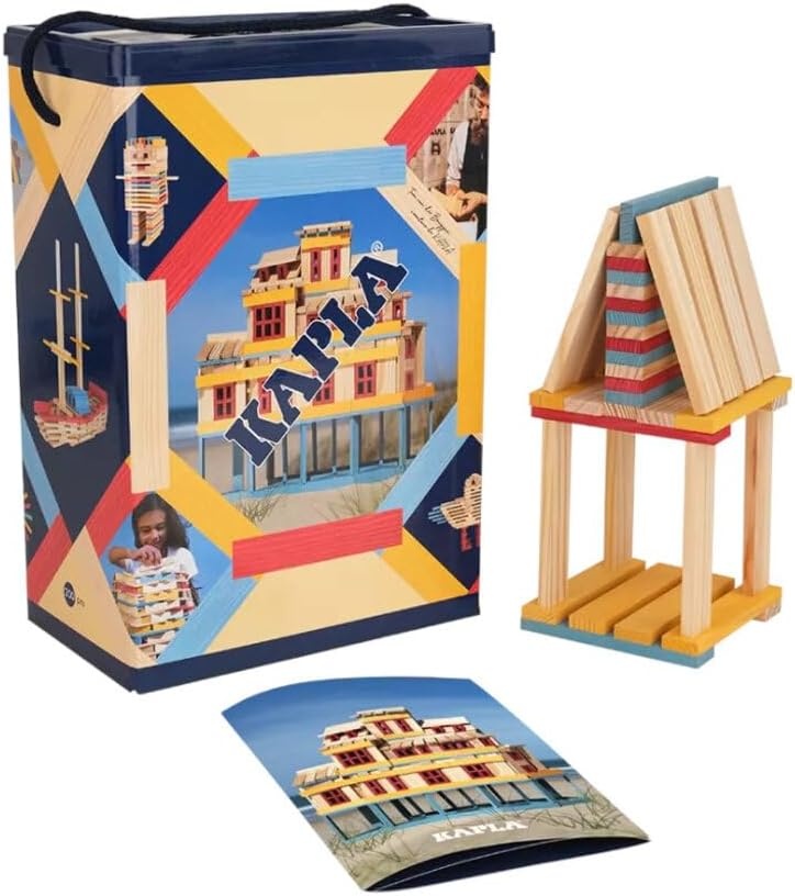 KAPLA SUMMER BOX 200 Kleurrijke Houten Planken - 34% Korting!