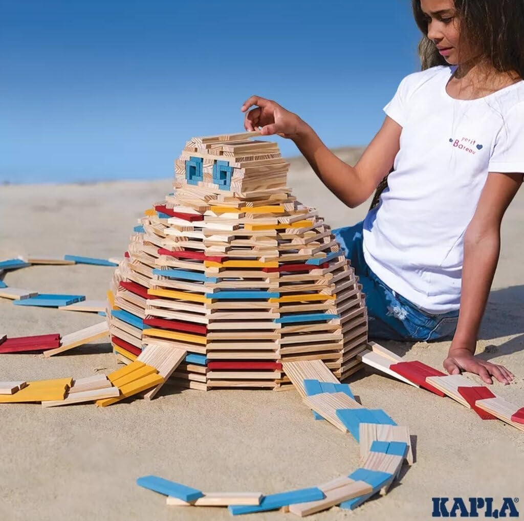 KAPLA SUMMER BOX 200 Kleurrijke Houten Planken - 34% Korting!