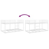 VidaXL Wit Stapelbed 90x200 cm - Ideaal voor Kinderen & Logees (35% Korting)
