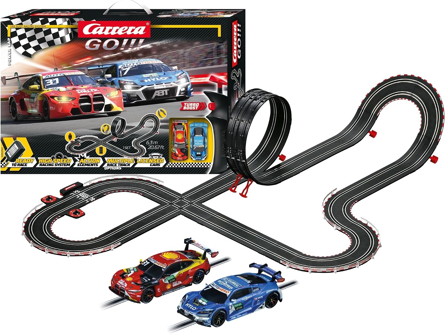 Carrera DTM Racebaan met Loopings & 34% Korting