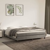 vidaXL Pocketveringmatras 180x200cm - Lichtgrijs Velours - 35% Korting