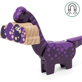 BRIO World Dinosaur Adventure Train Set for Kids Age 3 Years Up, Wooden Railway Accessories and Add Ons | dinosaur themed set, compatible with brio world sets, encourages imaginative play, durable wooden design