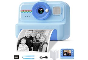 Instant Kinderfotocamera Blauw 32GB - 46% Korting