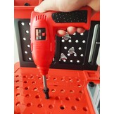 Grote Kinder Werkbank met 52 Accessoires & Bankschroef - Rood/Zwart (34% Korting)
