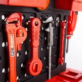 Grote Kinder Werkbank met 52 Accessoires & Bankschroef - Rood/Zwart (34% Korting)