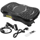 EVOLAND Trilplaat trilapparaten met 5 trainingsprogramma's tot 99 intensiteitsniveaus, bluetooth-luidspreker, weerstandsbanden met handgreep voor full-body training en lichaamsvorming