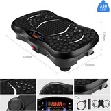 EVOLAND Trilplaat trilapparaten met 5 trainingsprogramma's tot 99 intensiteitsniveaus, bluetooth-luidspreker, weerstandsbanden met handgreep voor full-body training en lichaamsvorming