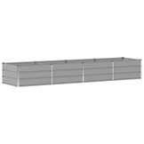 vidaXL Plantenbak Lichtgrijs 320 x 80 x 45 cm Staal