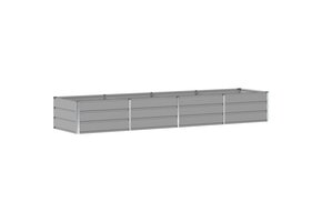 vidaXL Plantenbak Lichtgrijs 320x80x45cm Staal - 34% Korting
