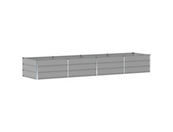 vidaXL Plantenbak Lichtgrijs 320 x 80 x 45 cm Staal