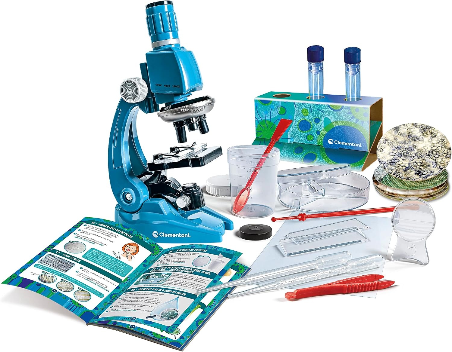Microscoop Set Kinderen 1200x Vergroting | 50+ Experimenten | Vanaf 8 Jaar