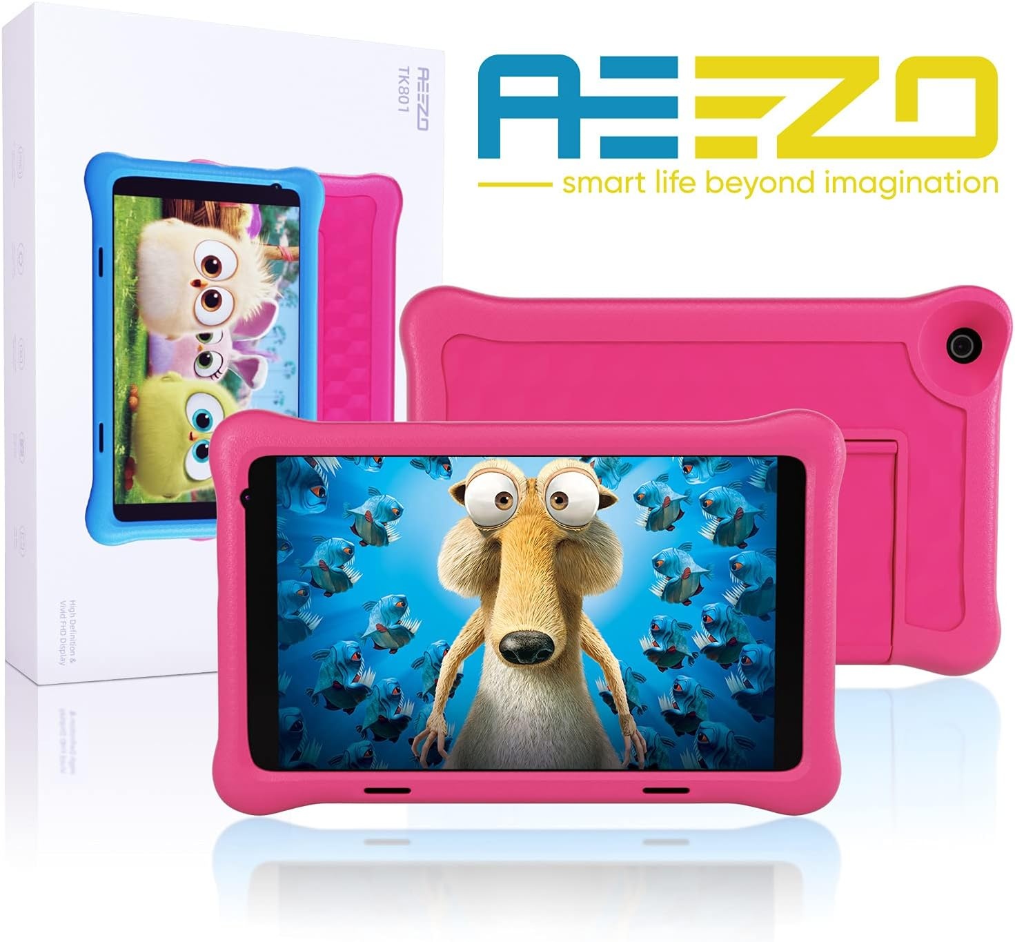 Kinder Tablet 8" FHD met Android 10, 59% Korting