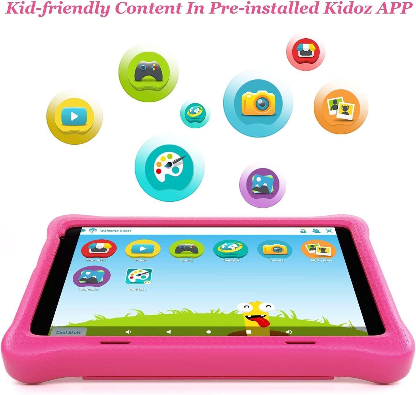 Kinder Tablet 8" FHD met Android 10, 59% Korting