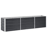 Verhoogde Plantenbak Staal Antraciet 240x40x45 cm - 34% Korting!
