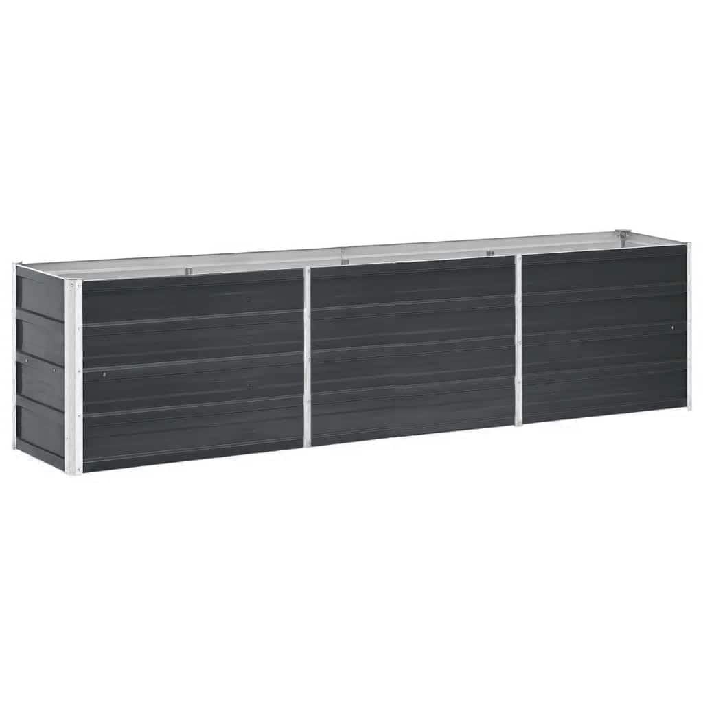 Verhoogde Plantenbak Staal Antraciet 240x40x45 cm - 34% Korting!