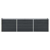 Verhoogde Plantenbak Staal Antraciet 240x40x45 cm - 34% Korting!