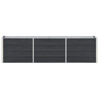 Verhoogde Plantenbak Staal Antraciet 240x40x45 cm - 34% Korting!