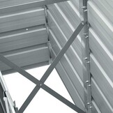 Verhoogde Plantenbak Staal Antraciet 240x40x45 cm - 34% Korting!