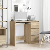 Bureau 90x45x76 cm Sonoma Eikenhout - 34% Korting