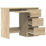 Bureau 90x45x76 cm Sonoma Eikenhout - 34% Korting