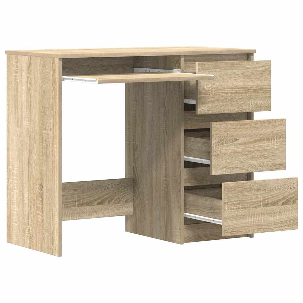 Bureau 90x45x76 cm Sonoma Eikenhout - 34% Korting