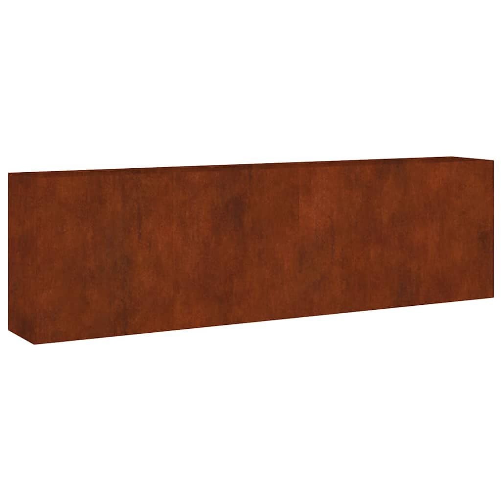 Verhoogde Plantenbak Cortenstaal 280x40x80 cm - 35% Korting!