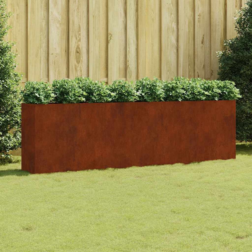 Verhoogde Plantenbak Cortenstaal 280x40x80 cm - 35% Korting!
