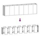 Verhoogde Plantenbak Cortenstaal 280x40x80 cm - 35% Korting!