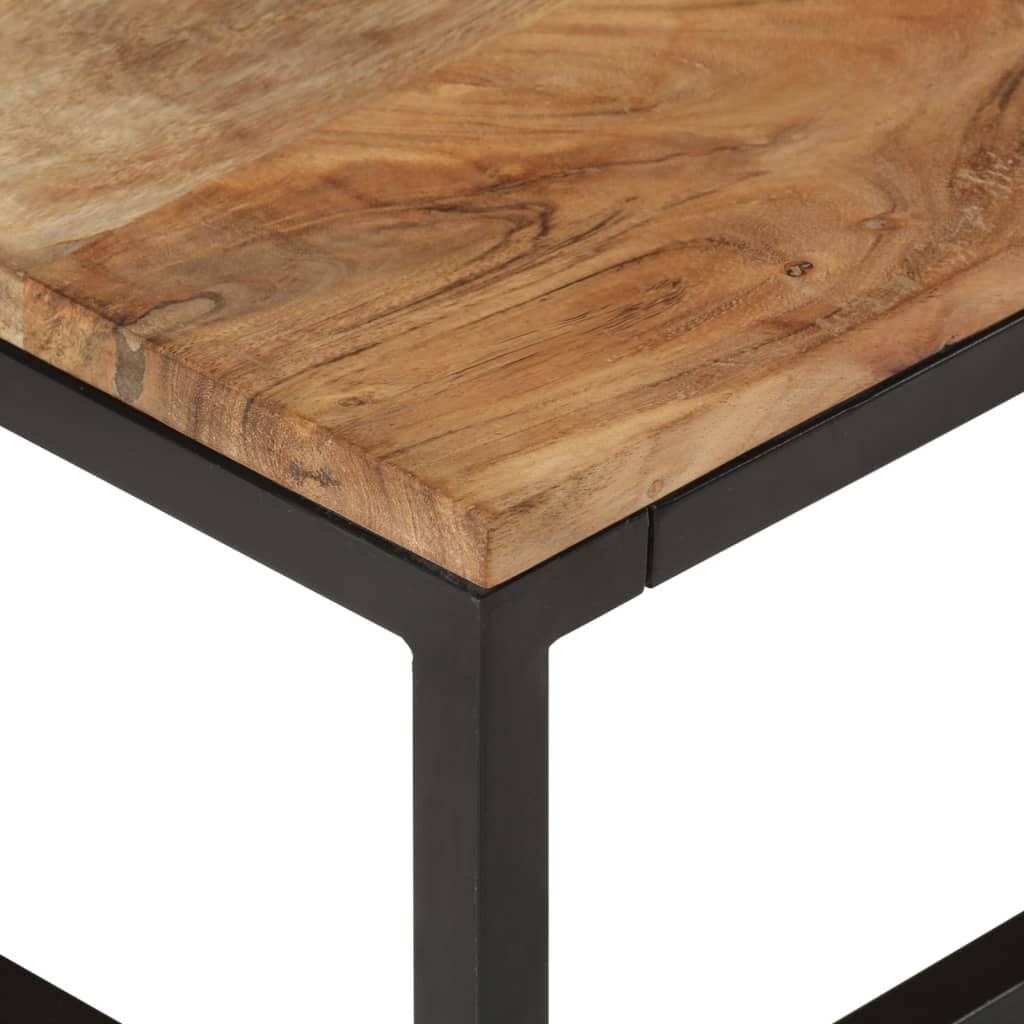 2-delige Salontafelset Massief Acaciahout - Industrieel Design - 35% Korting