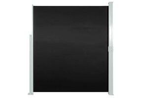 vidaXL Uittrekbaar Wind-/Zonnescherm 160x300 cm Zwart - 46% Korting