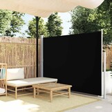 Uittrekbaar Wind-/Zonnescherm 160x300cm Zwart - 34% Korting