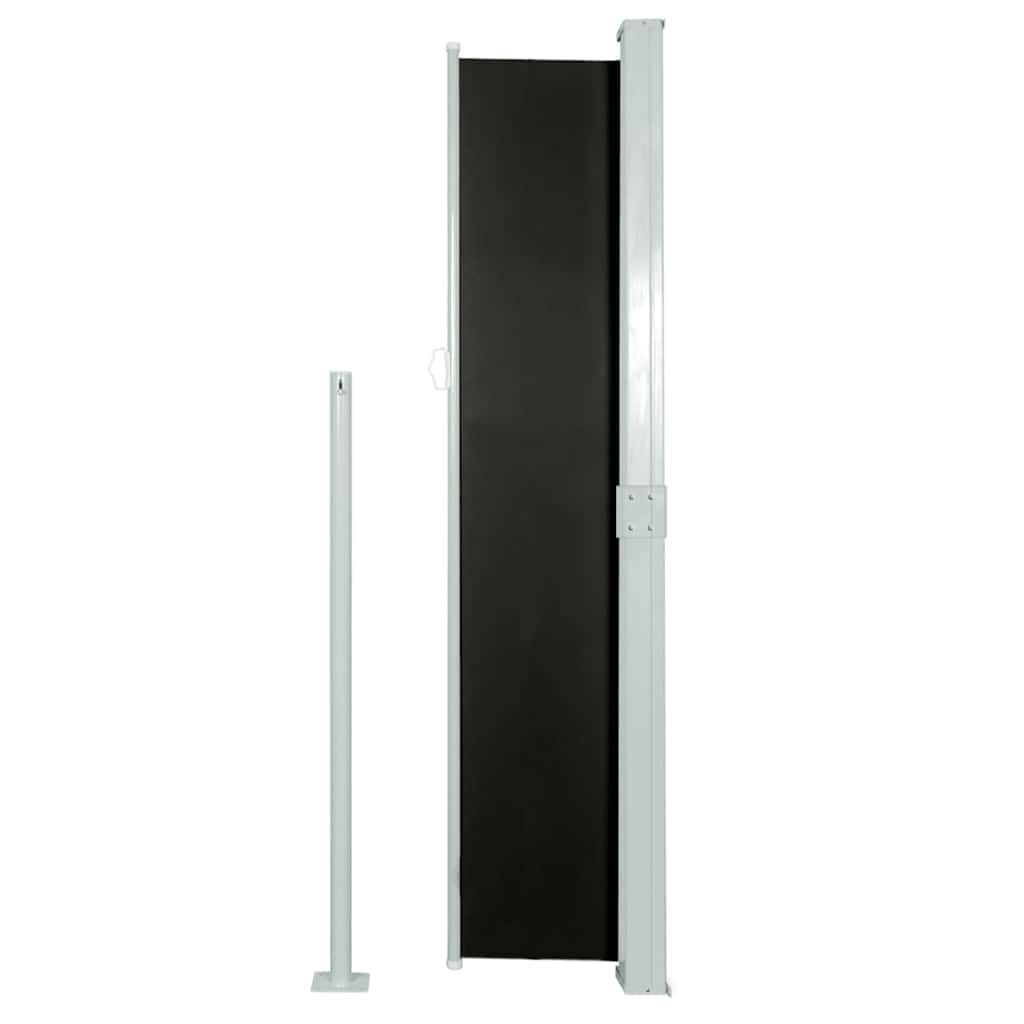 Uittrekbaar Wind-/Zonnescherm 160x300cm Zwart - 34% Korting