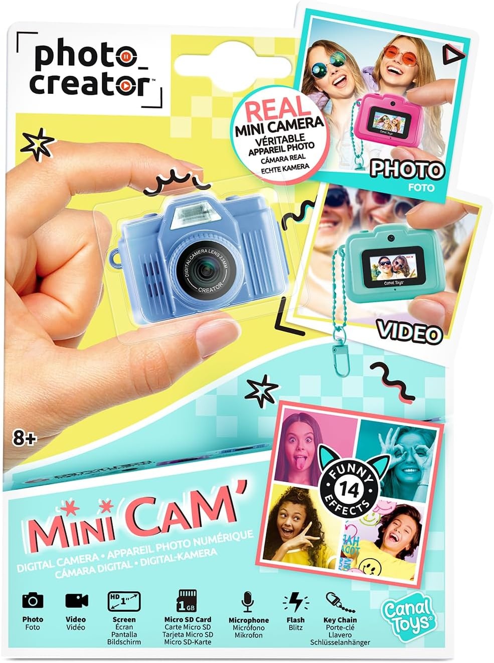 Canal Toys Mini Cam Digitale Camera & Video - Retro met Korting!