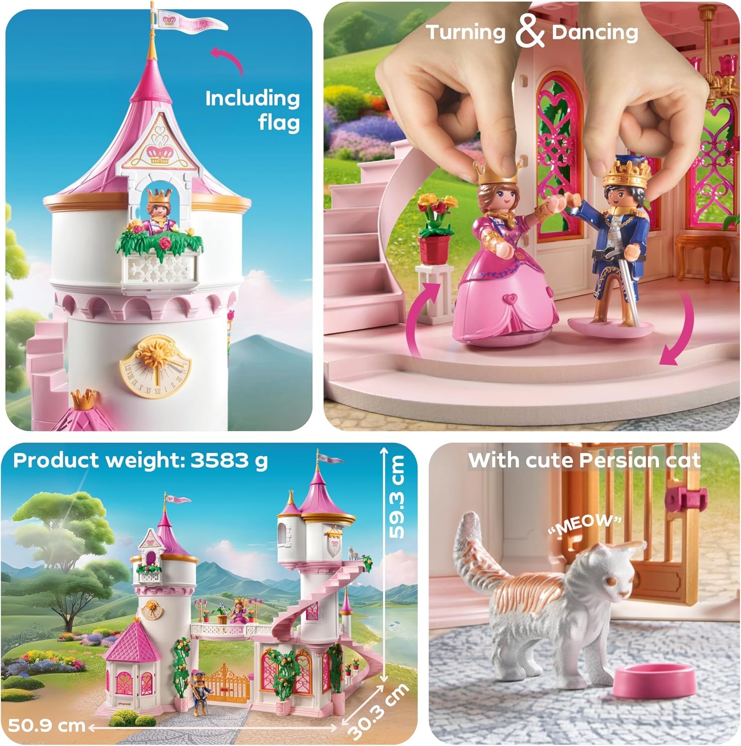 PLAYMOBIL Prinsessenkasteel met Koningspaar (4+ jaar) - 35% Korting!