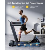 TOPUTURE Loopband 16km/u - Indoor Fitness & Thuiskantoor