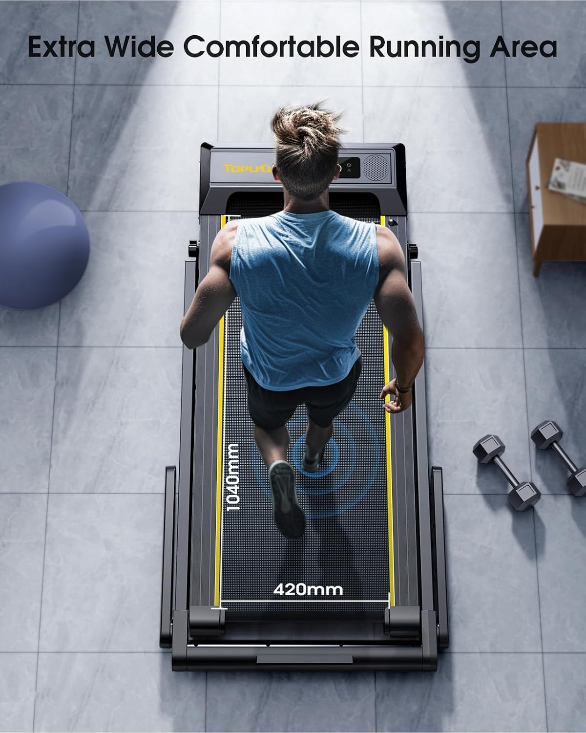 TOPUTURE Loopband 16km/u - Indoor Fitness & Thuiskantoor