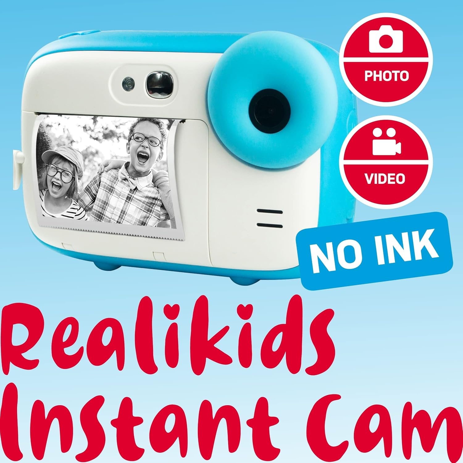 AgfaPhoto Realikids Instant Camera Blauw - Instant Foto's