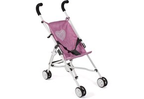 Roze Jeans Poppenbuggy - Plat Inklapbaar - 38% Korting!
