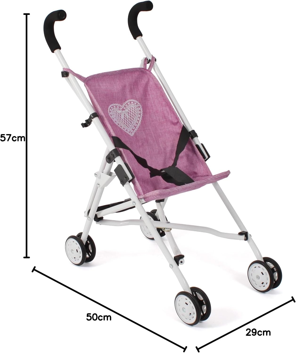 Poppenbuggy Roma Jeans Roze - 32% Korting