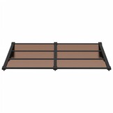 Deurluifel Polycarbonaat Zwart 152,5x90 cm - 53% Korting