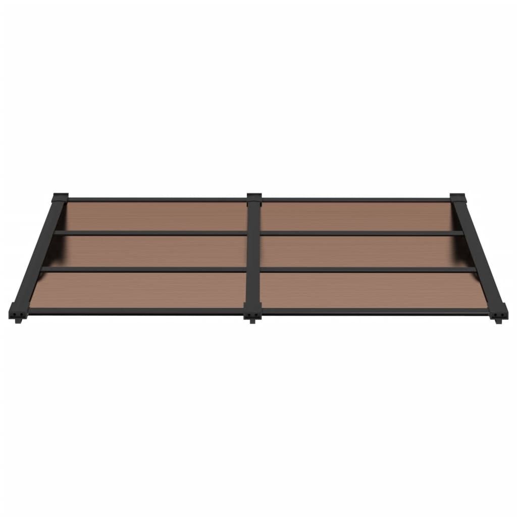 Deurluifel Polycarbonaat Zwart 152,5x90 cm - 53% Korting