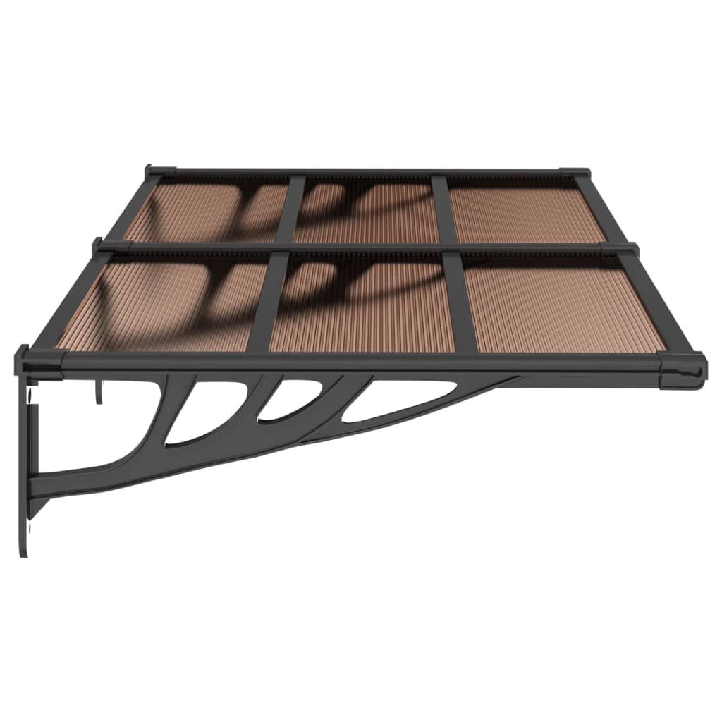 Deurluifel Polycarbonaat Zwart 152,5x90 cm - 53% Korting