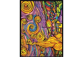 Van Gogh Sterrennacht Kleursysteem 47x35 cm, Meerkleurig, Educatief 3-10 Jaar