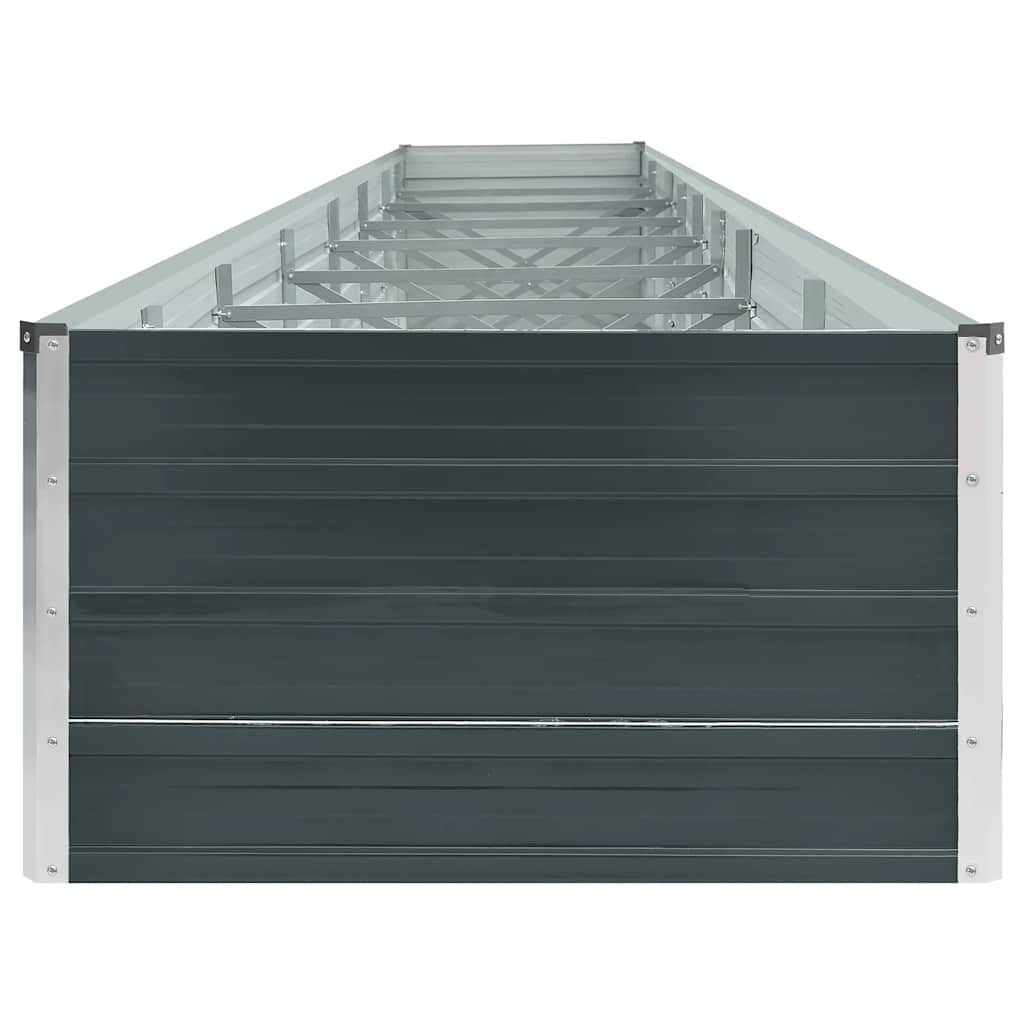 Verhoogde Plantenbak 600x80x45cm Gegalvaniseerd Staal Antraciet - 35% Korting