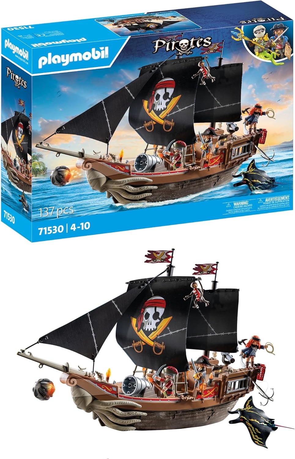 PLAYMOBIL Groot Piratenschip - 34% Korting