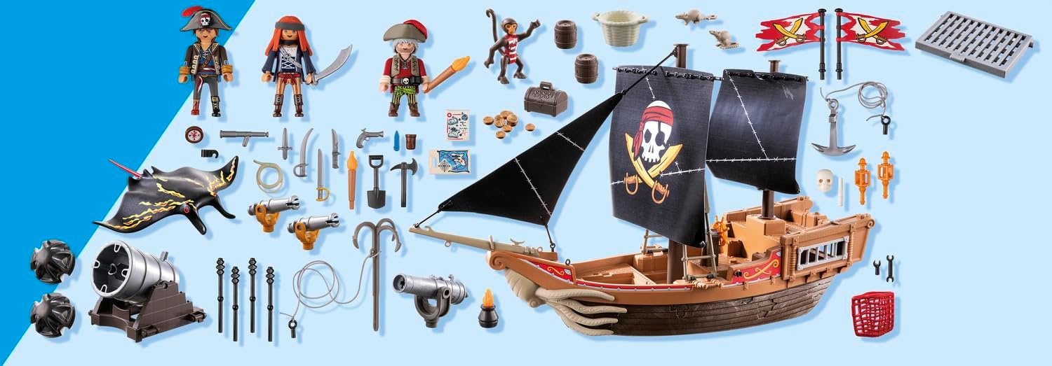 PLAYMOBIL Groot Piratenschip - 34% Korting