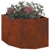 Hoekplantenbak Roestkleurig Staal 45x45x35cm - 34% Korting