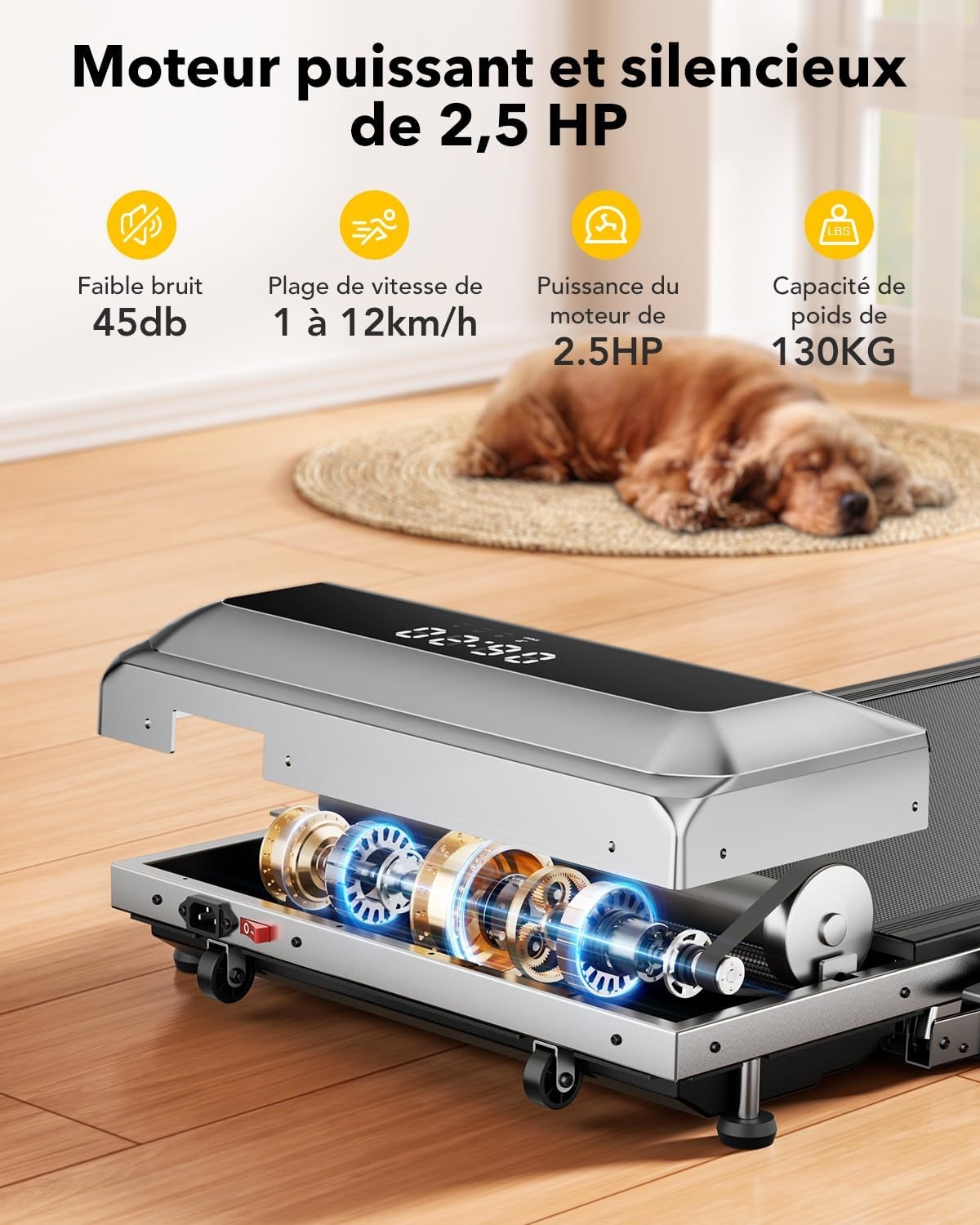 TOPUTURE Walking Pad Loopband met Verstelbare Handgreep - 35% Korting