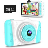 WOWGO Kindercamera met Dubbele Lens & 32GB Kaart - Groen (34% Korting)