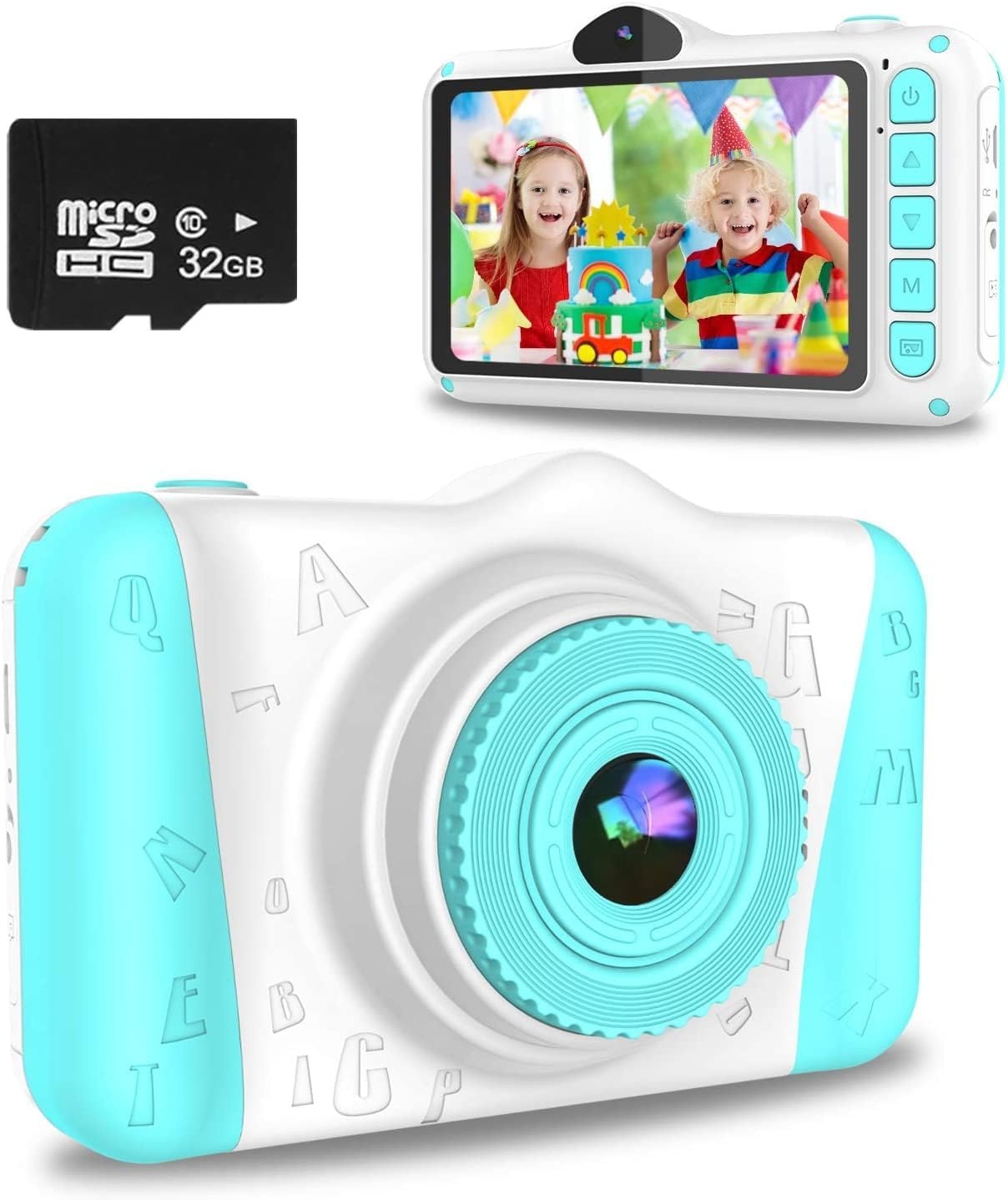 WOWGO Kindercamera met Dubbele Lens & 32GB Kaart - Groen (34% Korting)